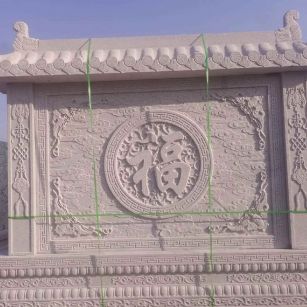 新疆 芝麻白花岗岩屏风，照壁，影壁