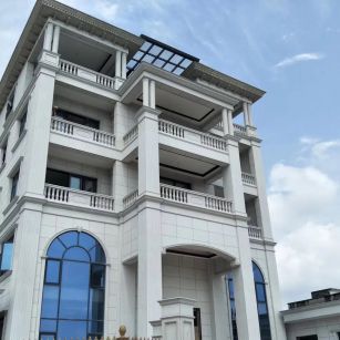 新疆芝麻白别墅干挂效果展示