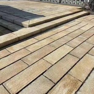 新疆仿古石铺装效果