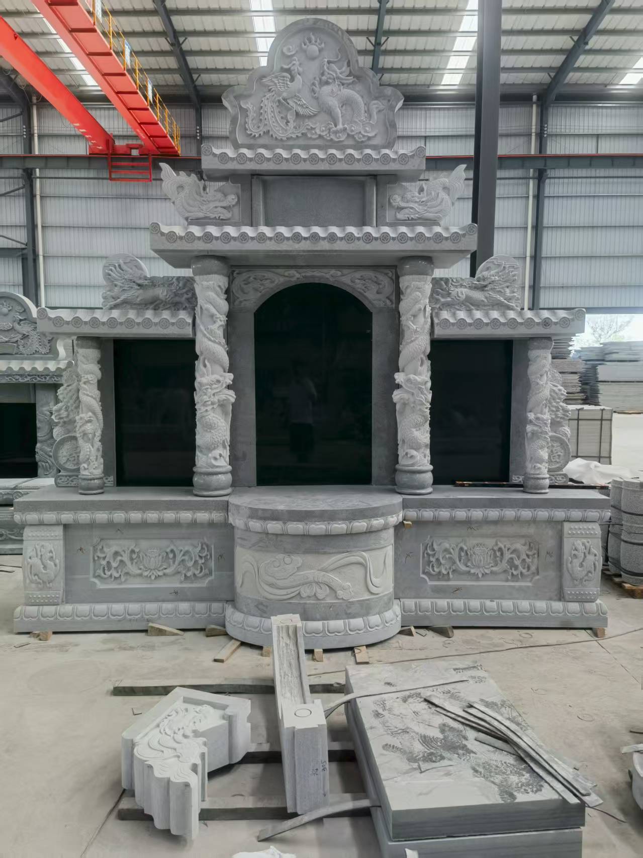 新疆 芝麻灰高档墓碑，土墓，可定制
