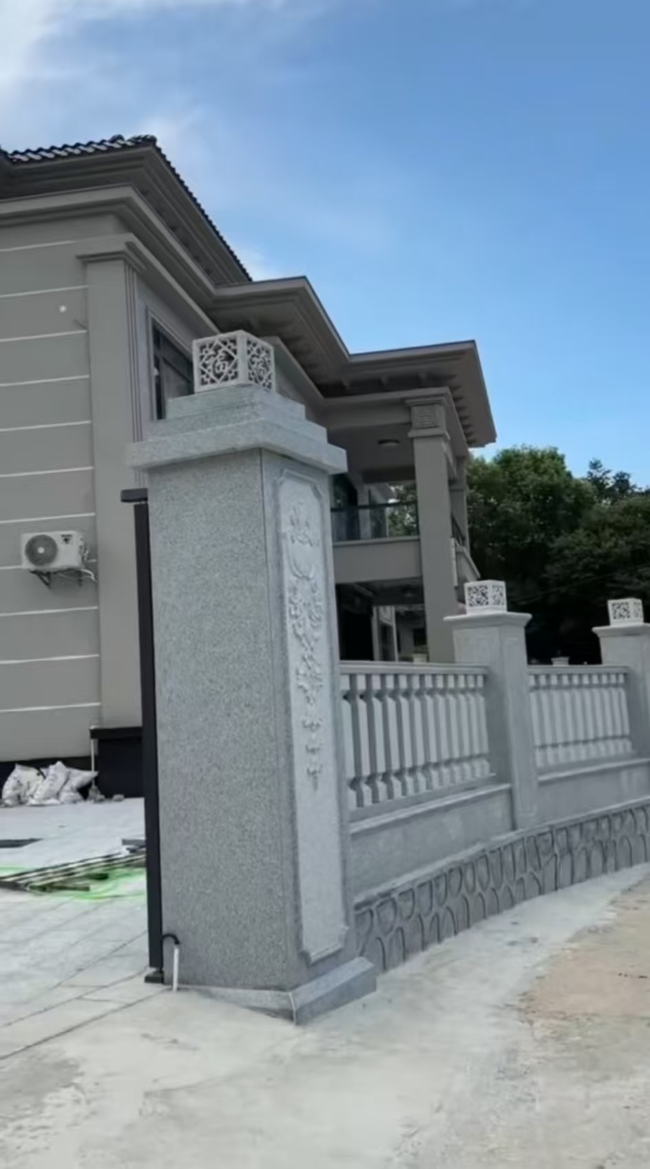 新疆 芝麻白别墅围墙栏杆，私人订制