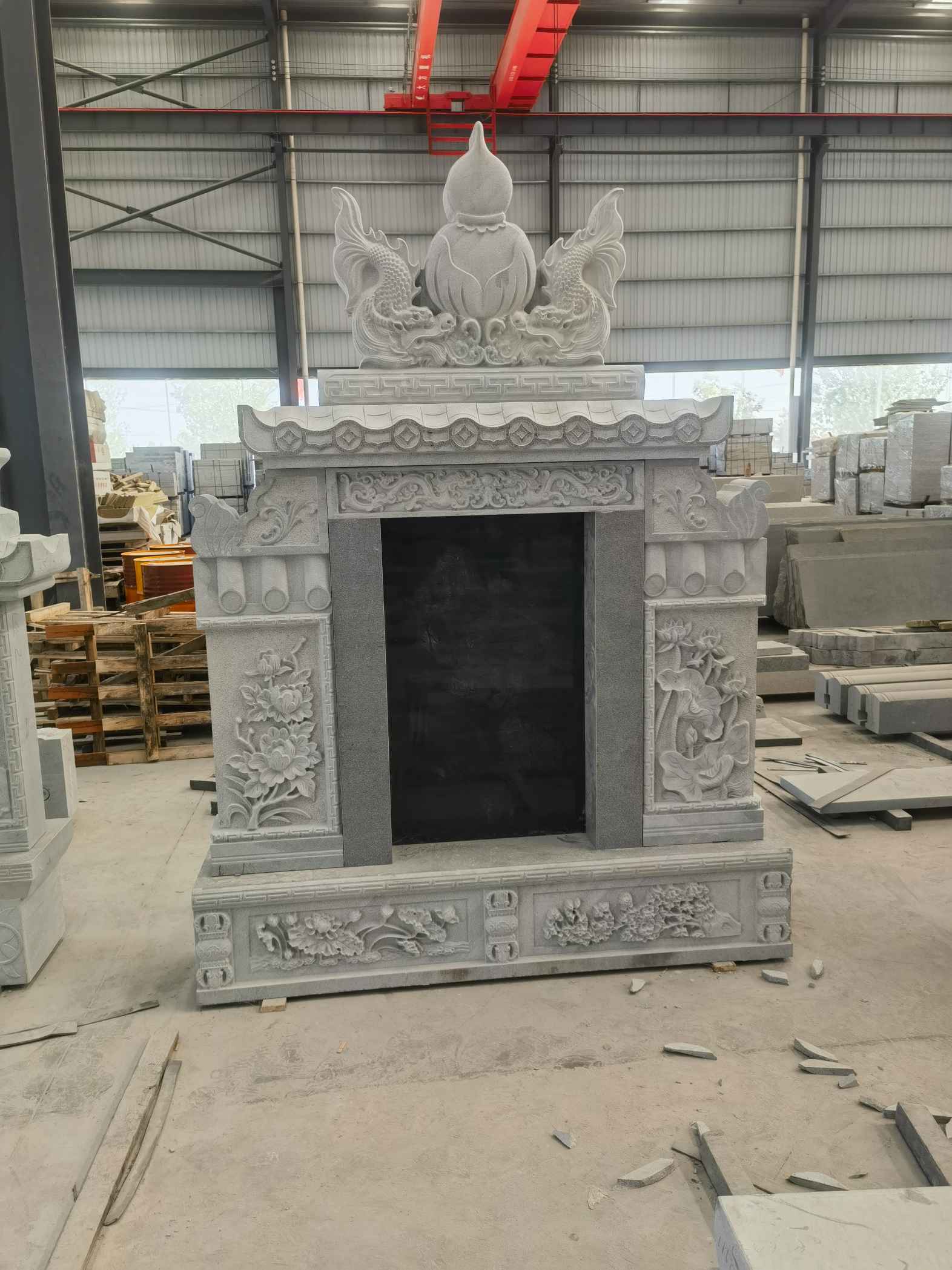 新疆 芝麻灰高档墓碑、土墓，一套也支持定做