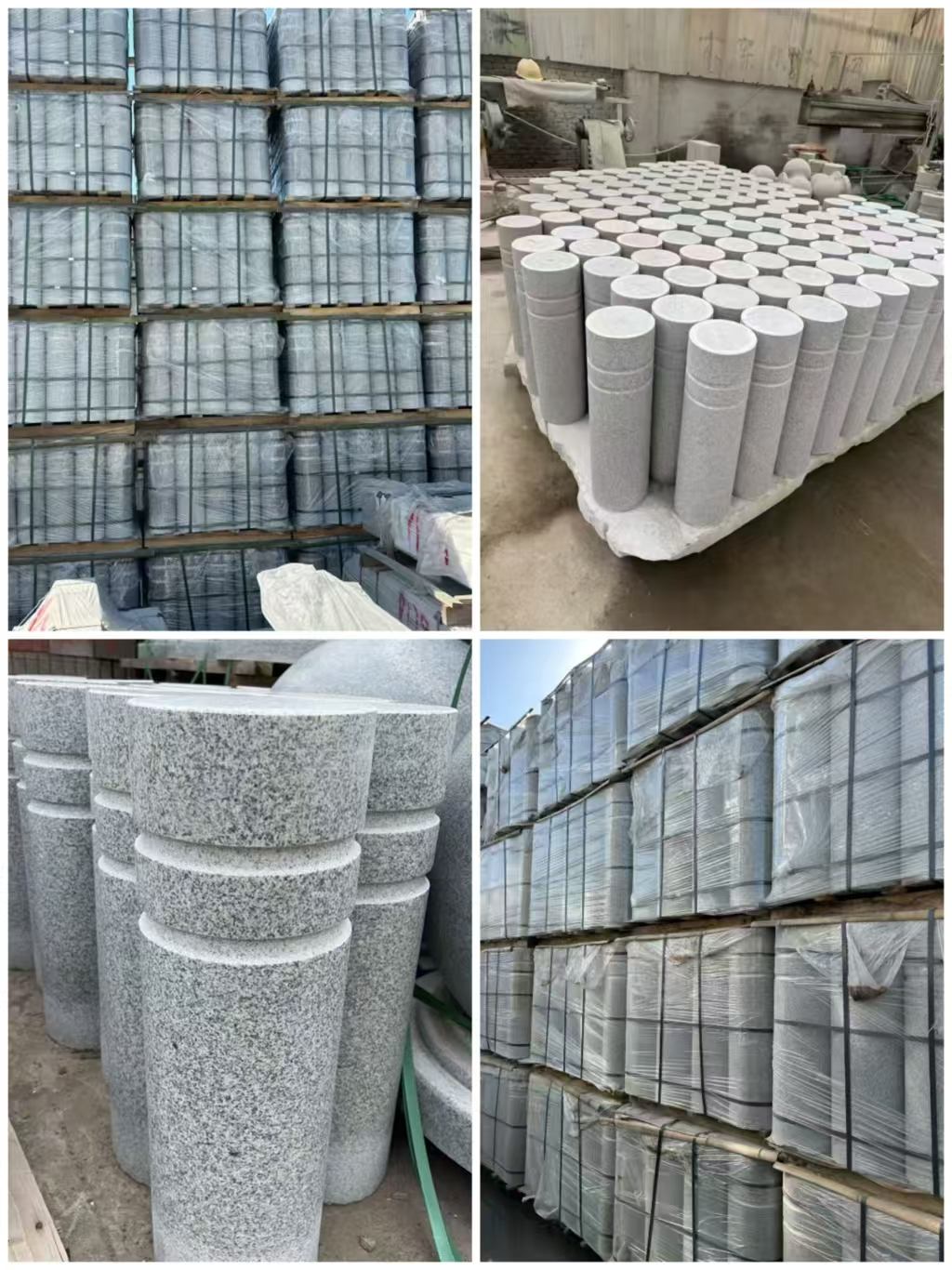 新疆 芝麻白花岗岩挡车柱、隔离柱多少钱