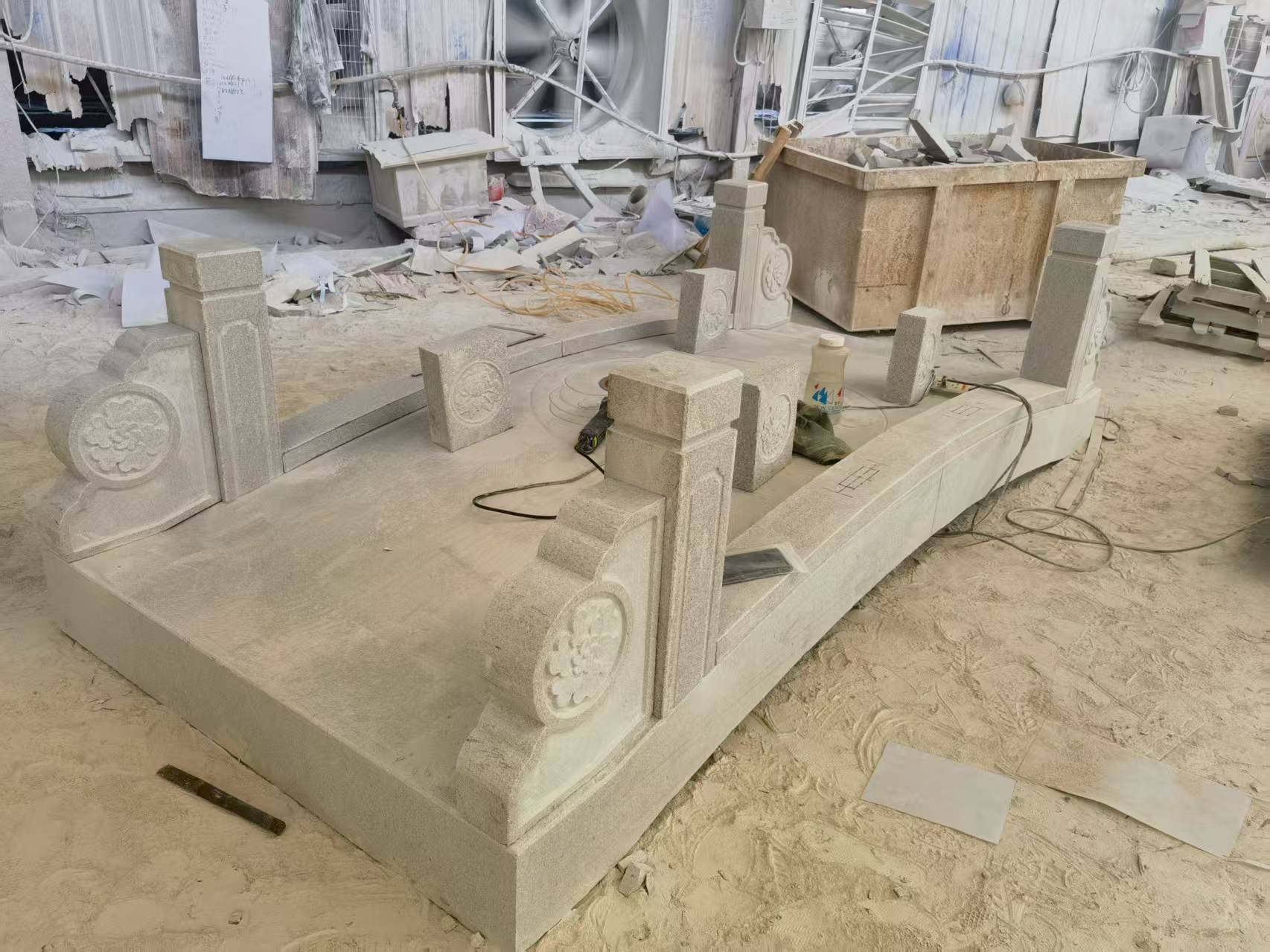 新疆 芝麻灰火烧面石桥-拼装