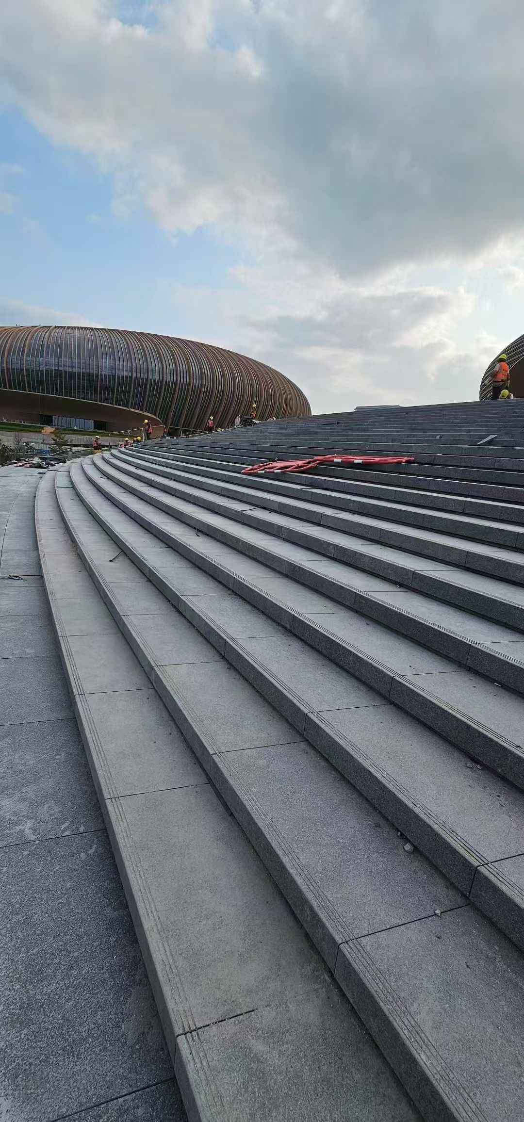 新疆 弧形整石台阶铺装效果图