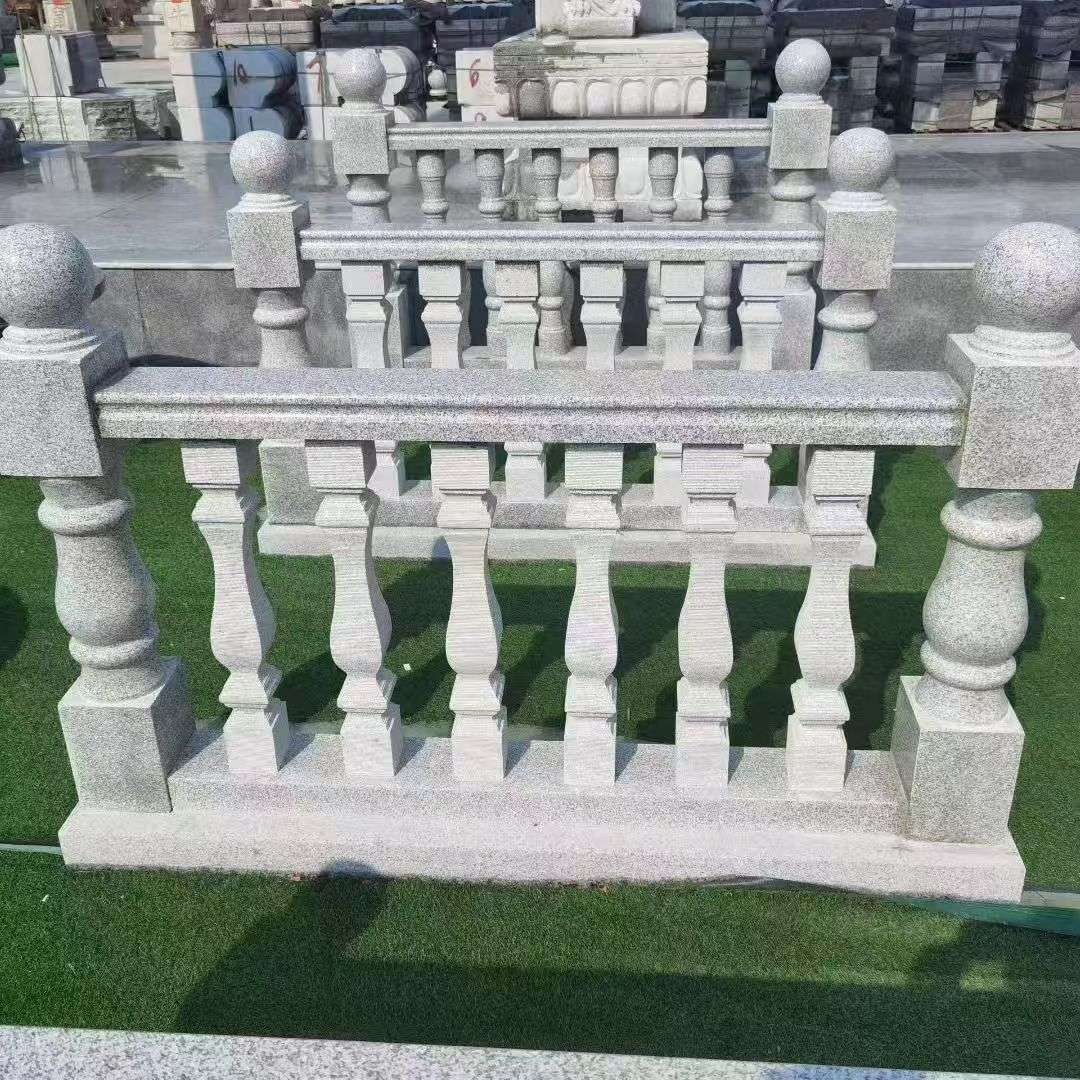 新疆 别墅石材栏杆特写
